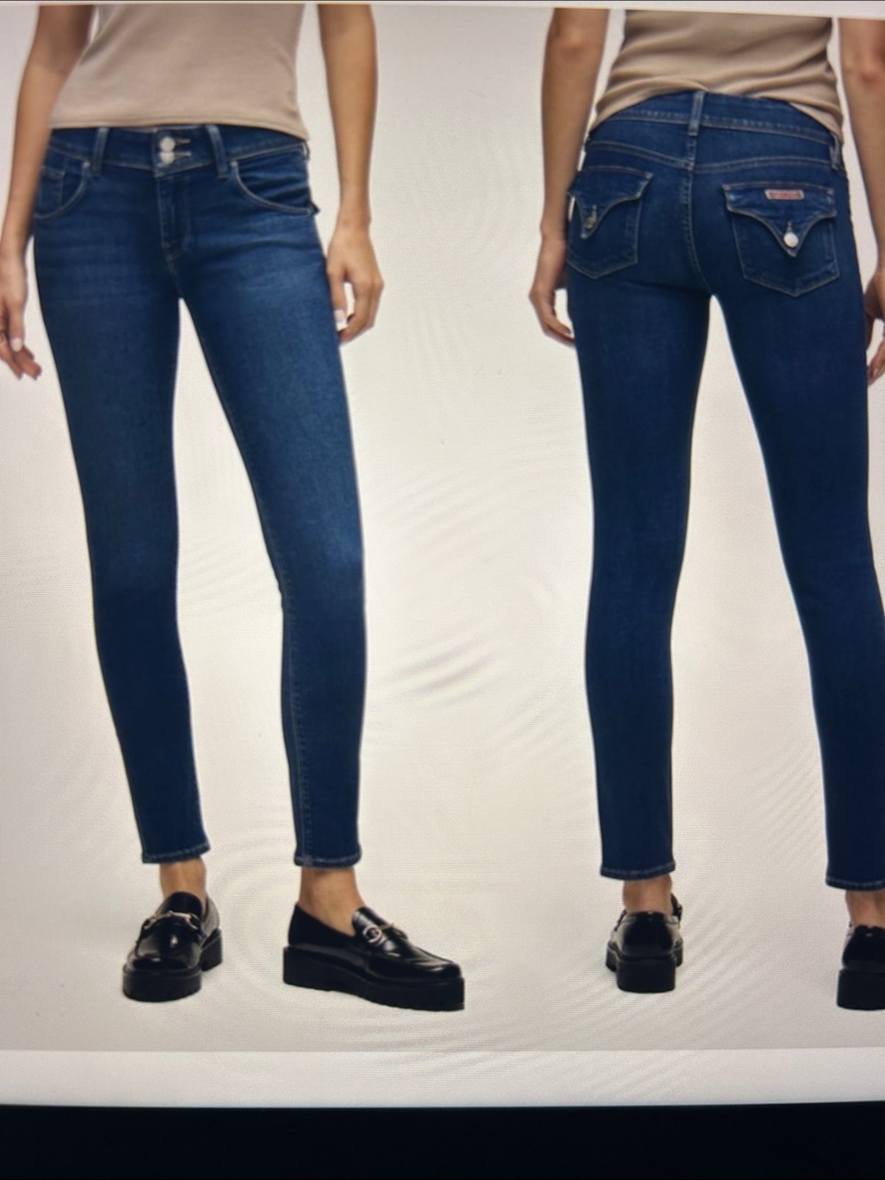 Hudson Collin Skinny Jeans Women's Dark Blue